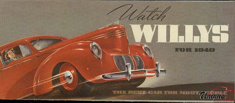 1940 Willys Brochure